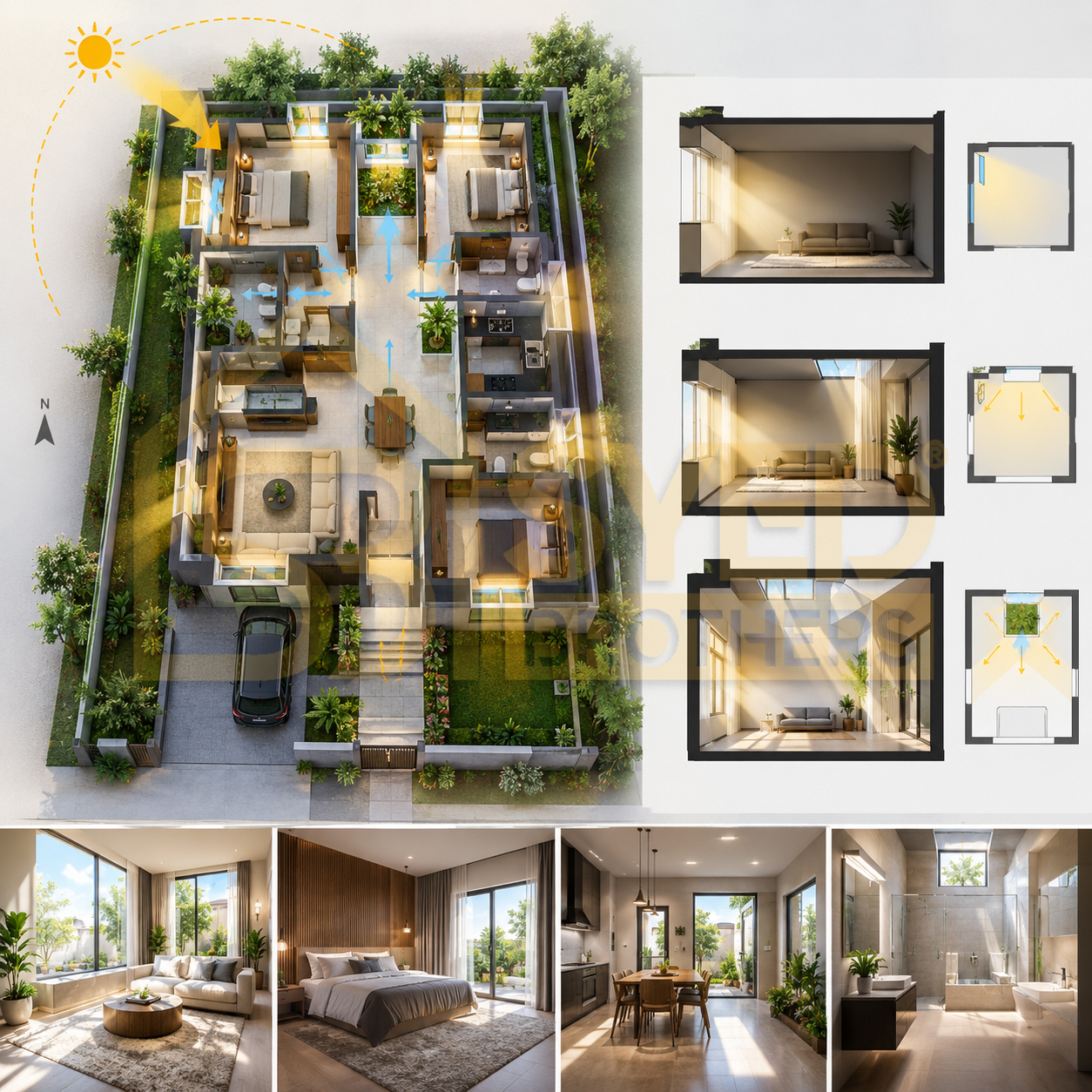 Designing a House Map for Natural Light in Pakistan